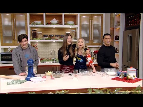 Holiday Family Cookie Countdown: Michael and Lola Consuelos Make Cookies With Kelly and Mark