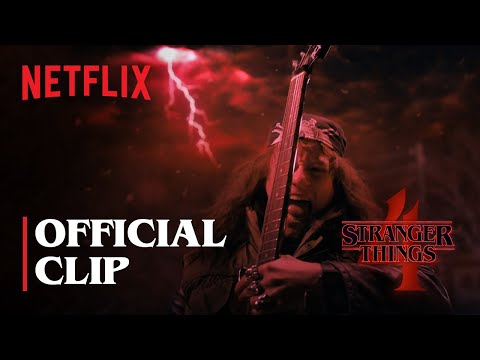 Stranger Things 4 | Eddie Munson's Upside Down Guitar Scene | Netflix