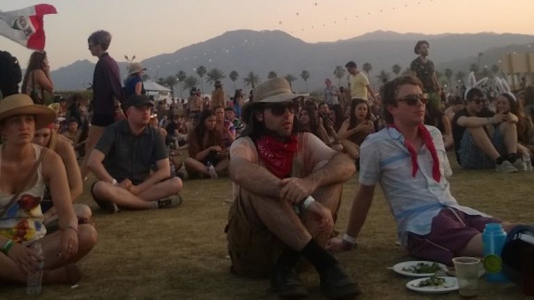 People enjoying Coachella