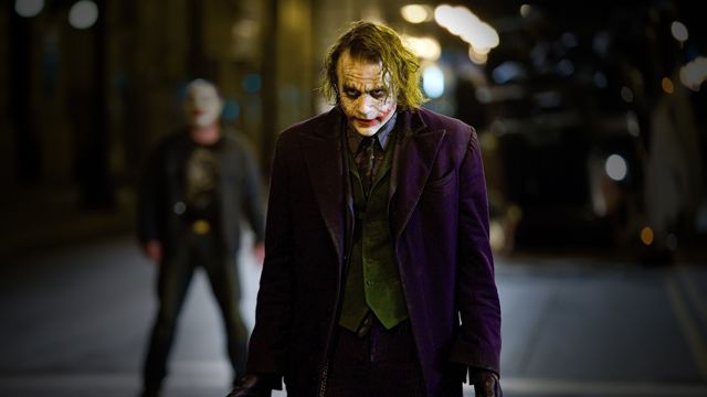 Heath Ledger as The Joker in The Dark Knight