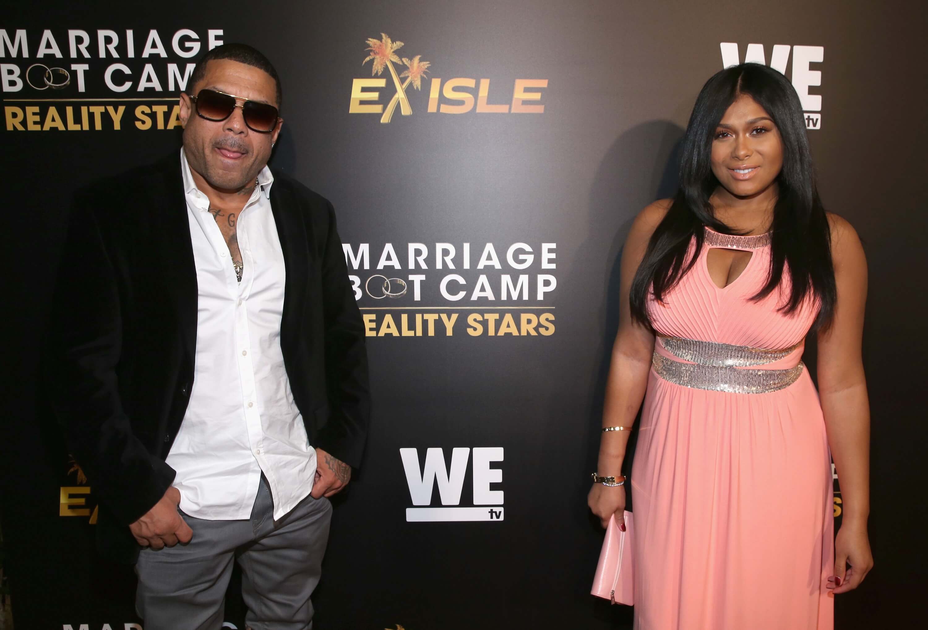 attends the WE tv premiere of "Marriage Boot Camp" Reality Stars and "Ex-isled" on November 19, 2015 in Los Angeles, California.
