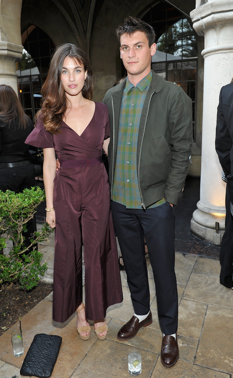 LOS ANGELES, CA - JUNE 14: Actress Rainey Qualley, wearing Max Mara (L) and Miles Garber attend Max Mara Celebrates Natalie Dormer - The 2016 Women In Film Max Mara Face Of The Future at Chateau Marmont on June 14, 2016 in Los Angeles, California. (Photo by Donato Sardella/Getty Images for Max Mara)
