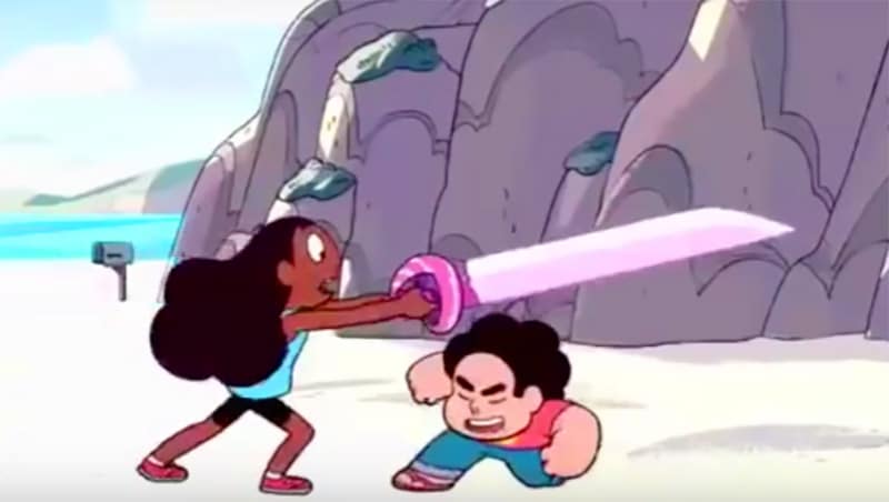 Connie and Steven look to get some sword training done in Steven Universe