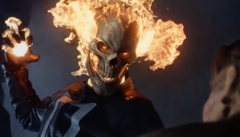 Ghost Rider on tonight's episode of Marvel's Agents of S.H.I.E.L.D.