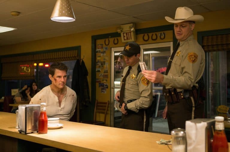 Tom Cruise in Jack Reacher: Never Go Back, which he will talk about on Jimmy Kimmel Live