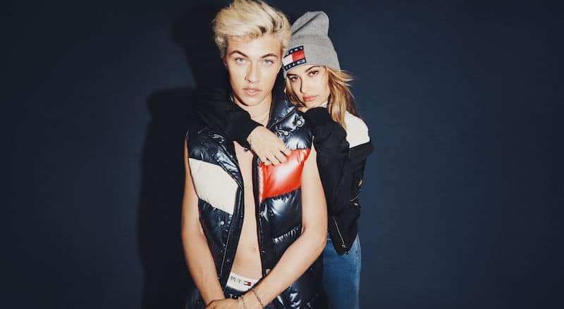 Lucky Blue Smith in the fall 2016 Tommy Jeans campaign