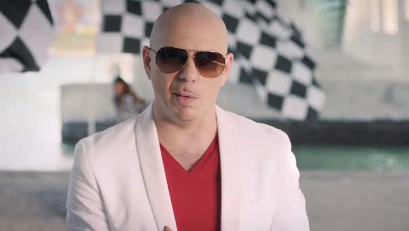 Pitbull in his video for GreenLight, which he will perform on Dancing with the Stars