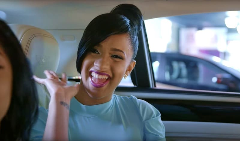 Cardi B rides in a Bentley with her sister on the Love & Hip Hop: New York opener