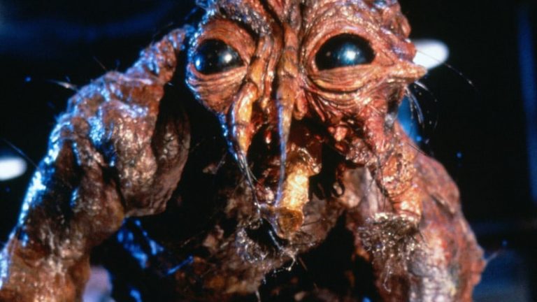Jeff Goldblum's fly-hybrid creature in The Fly, one of the best monster movies of all time