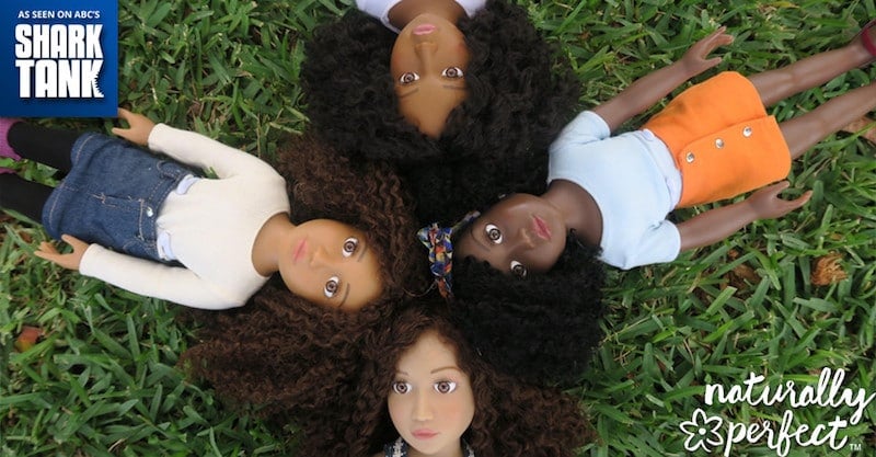 The range of Naturally Perfect Dolls