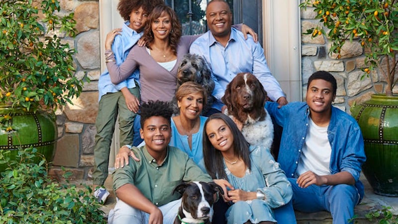 The Peetes and their dogs, who are back for Season 2 of For Peete's Sake on OWN