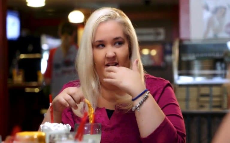 Mama June tucks into a meal on From Not to Hot