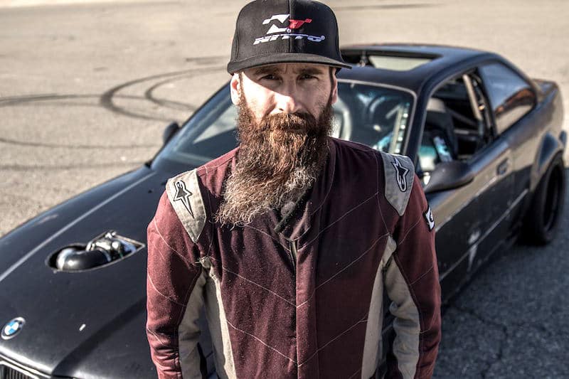 Aaron Kaufman and his car from the Fast N' Loud vs. Street Outlaws Mega Race