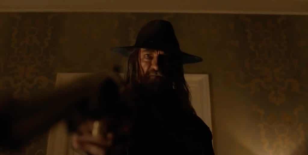 Cowboy from Hell points guns on Preacher