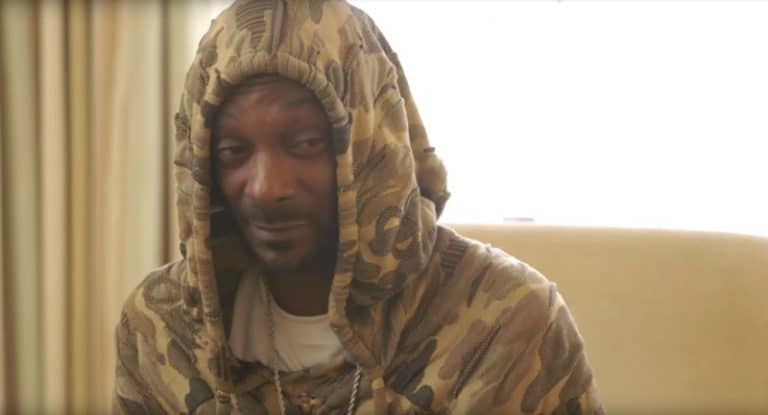 Snoop Dogg in a hoodie on Growing Up Hip Hop
