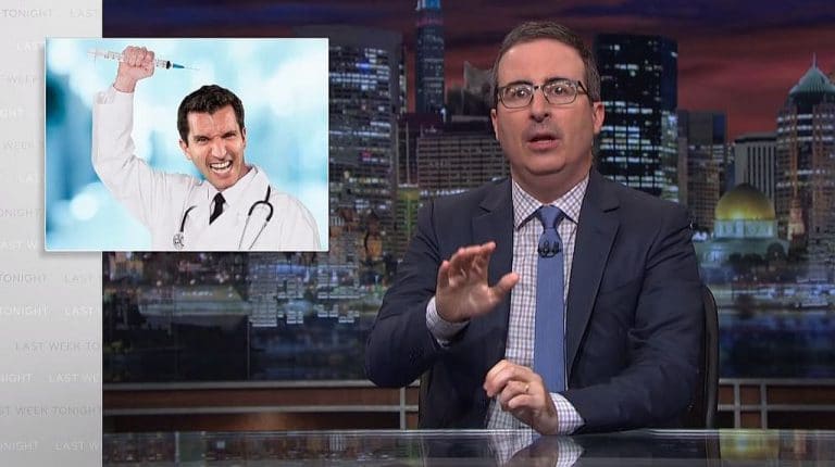 John Oliver talking about vaccines on Last Week Tonight