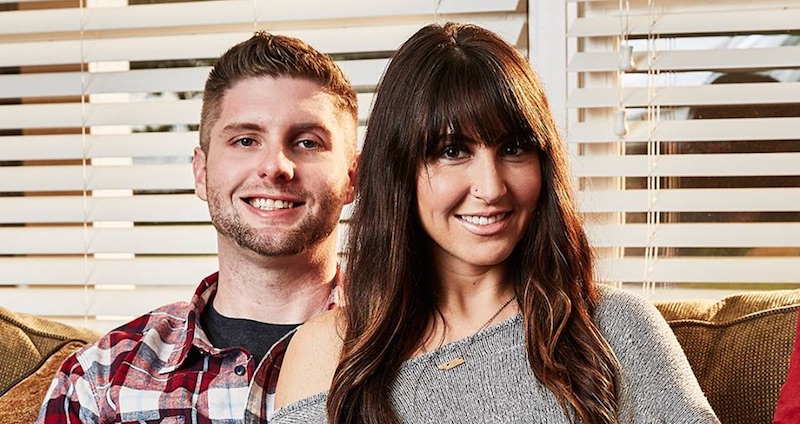 Married at First Sight's Cody Knapek and Danielle DeGroot sitting next to each other