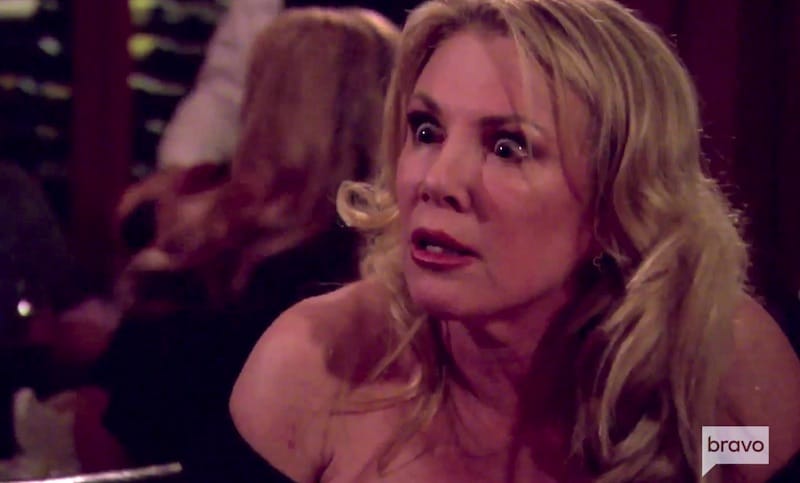 Ramona staring at Bethenny on The Real Housewives of New York