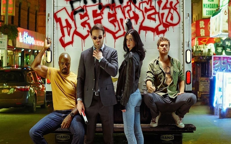 The cast of Marvel's The Defenders on Netflix
