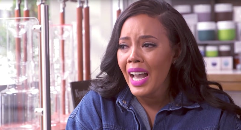 Angela Simmons crying on Growing Up Hip Hop