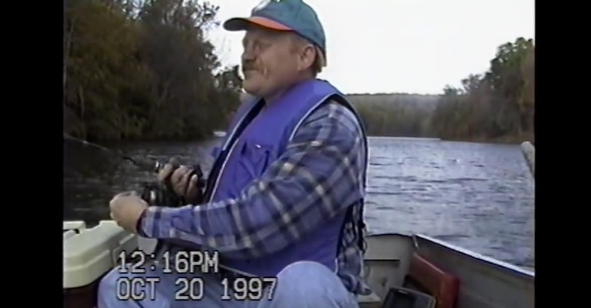 Kevin Dowling fishing in video