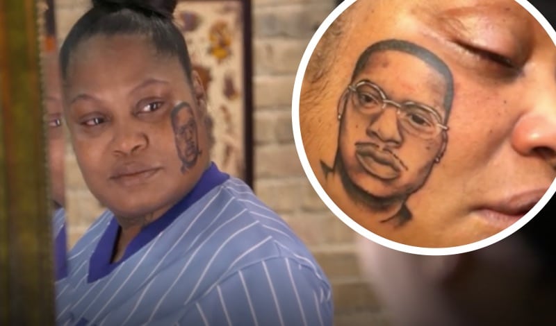The client with a face tattoo of her dead son on Black Ink Crew: Chicago