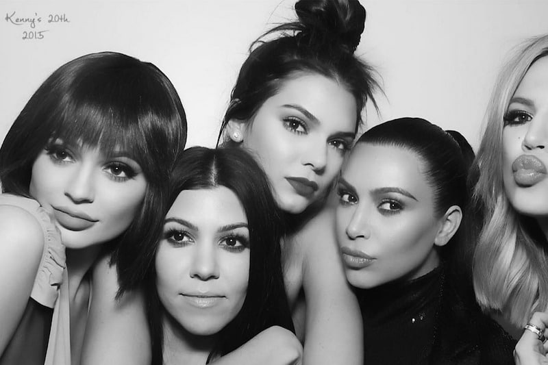 The Kardashians using MirMir photobooth