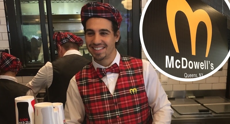 McDowell's from Coming to America in Hollywood for Halloween
