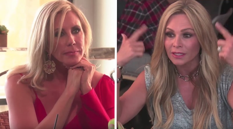 Vicki Gunvalson and Tamra Judge talking on The Real Housewives of Orange County