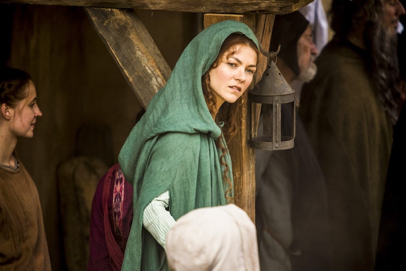 Queen Joan of Navarre (Olivia Ross) from HISTORY's New Drama Series Knightfall. 