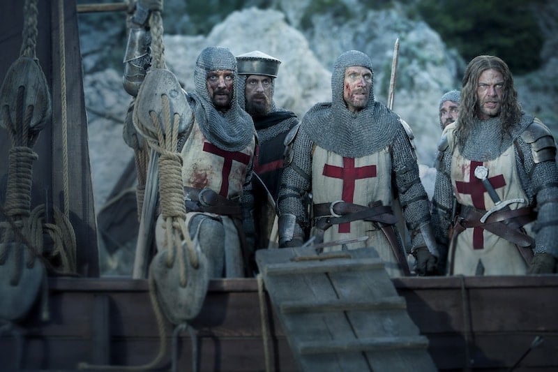 The Templars at the Battle of Acre from HISTORY's New Drama Series Knightfall.