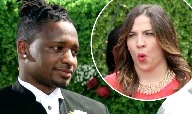 Jephte Pierre and a wedding guest on Married at First Sight