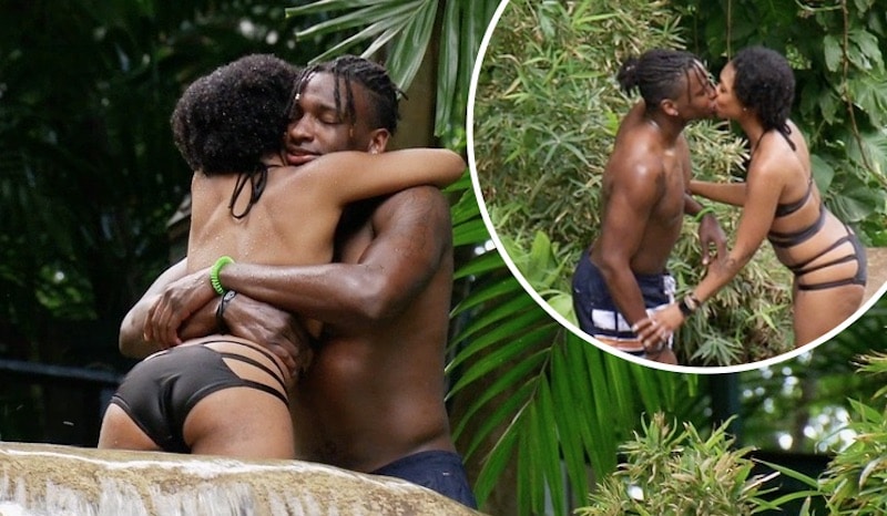Married at First Sight's Jephte Pierre and Shawniece Jackson embracing and kissing
