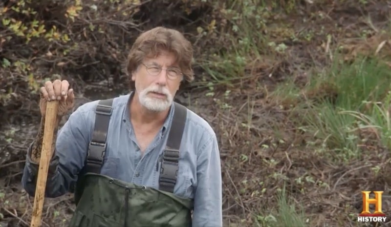 Rick Lagina in swamp on The Curse of Oak Island