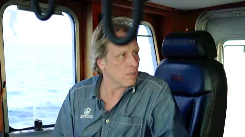 Sig Hansen being pranked on Deadliest Catch