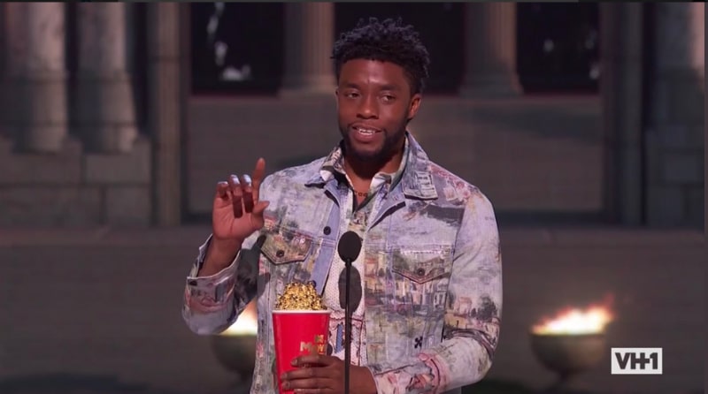 Chadwick Boseman won Best Hero and decided to honor a real life hero at the MTV Movie & TV Awards