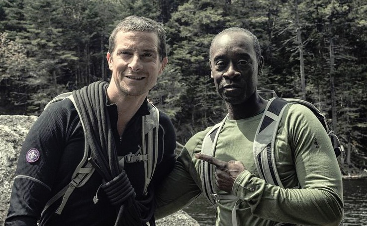 Bear Grylls with Don Cheadle on Running Wild with Bear Grylls