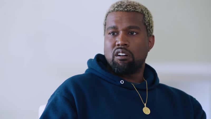 Kanye West during interview with Charlamagne tha God