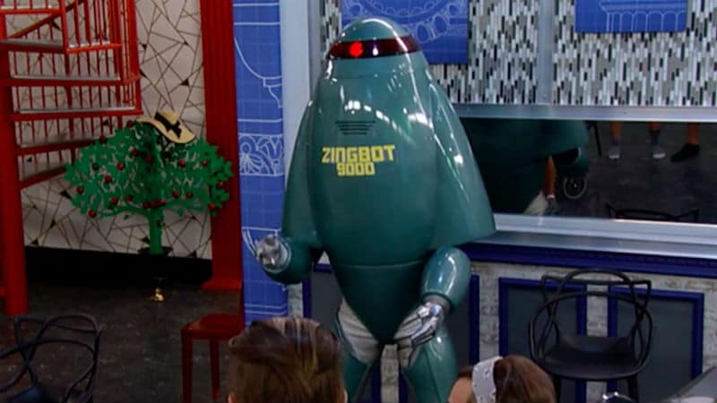 Zingbot in the Big Brother house