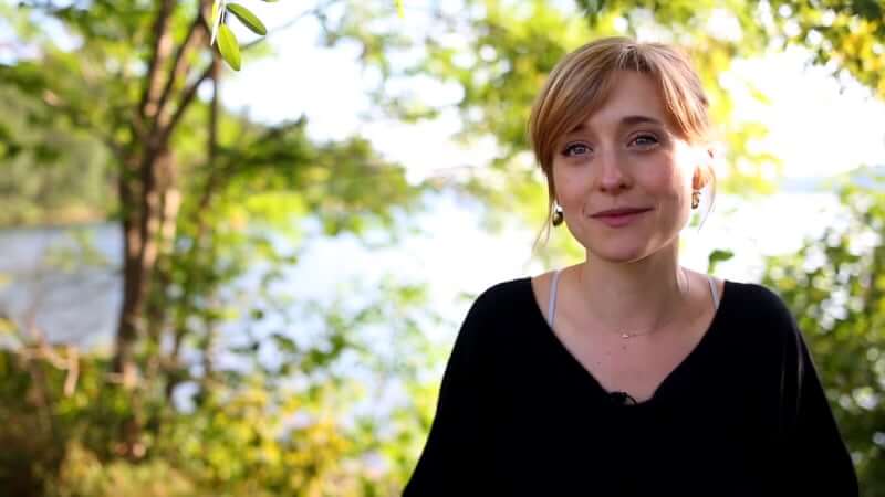 Allison Mack speaking about cult involvement in a recruitment video