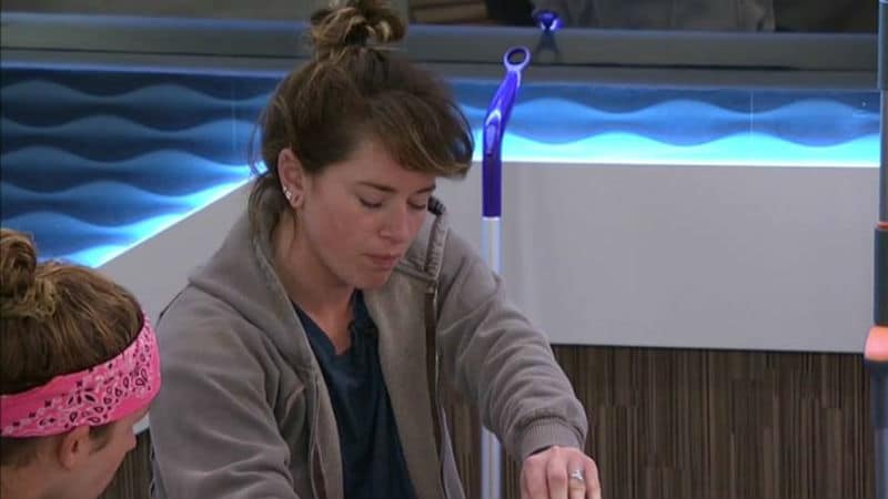 Sam in the kitchen in the Big Brother house