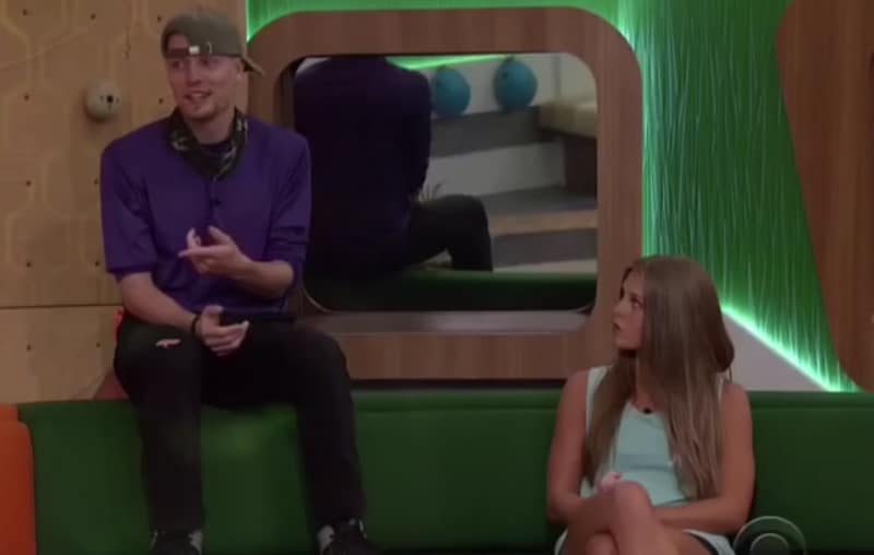 Scottie and Haleigh on Big Brother 20 right before the live eviction