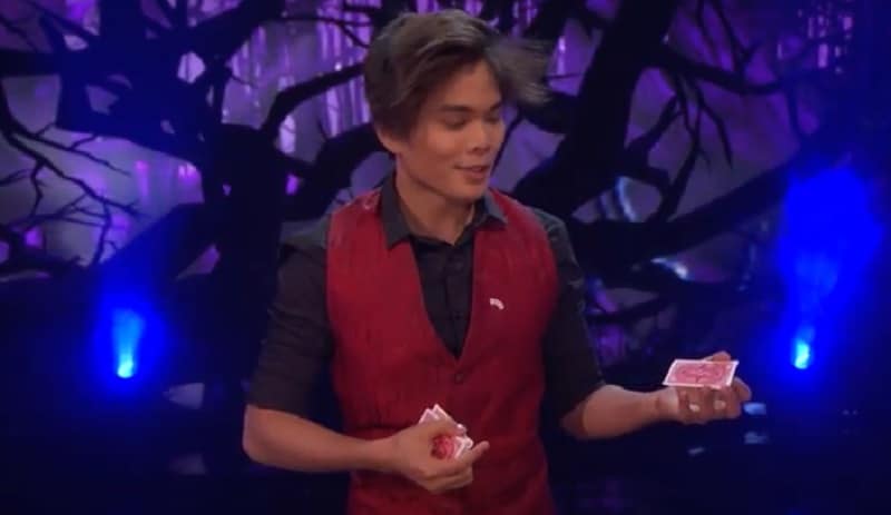 Shin Lim performs during America's Got Talent semifinals