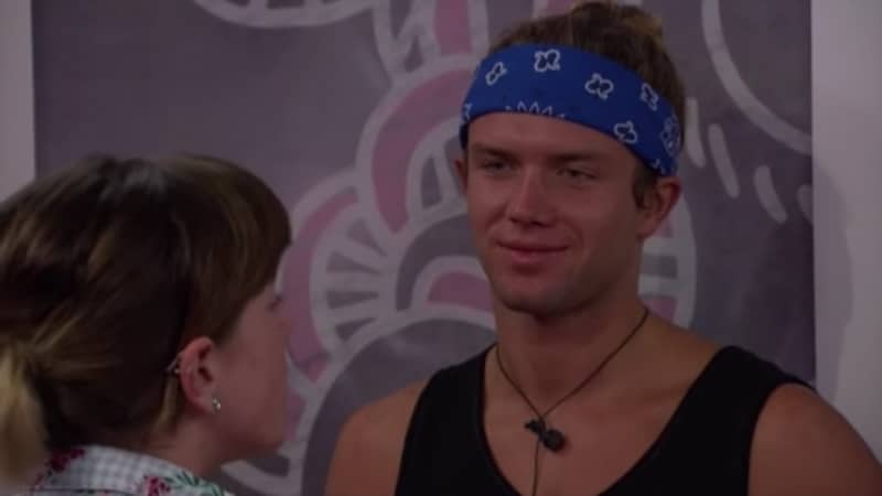 Tyler talks strategy with Sam on Big Brother 20 -- Pic credit: CBS