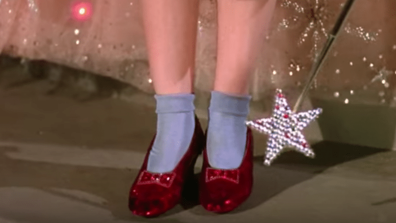 Wizard of Oz red shoes