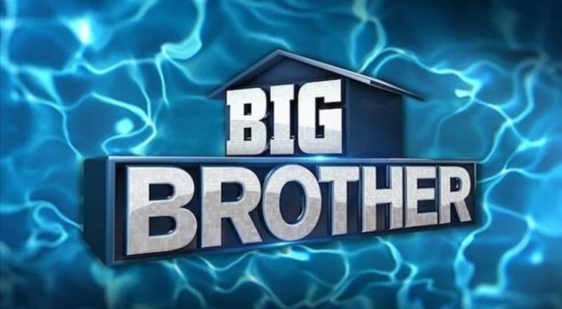 Big Brother logo with pool-like waves over the top