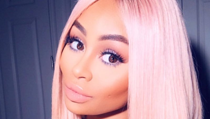 Black Chyna poses in a blonde wig for the Gram