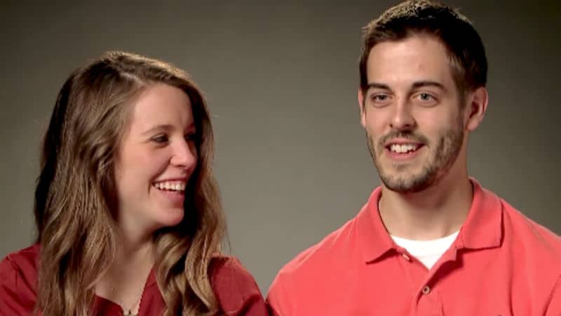 Jill Duggar and Derick Dillard in a confessional for Counting On