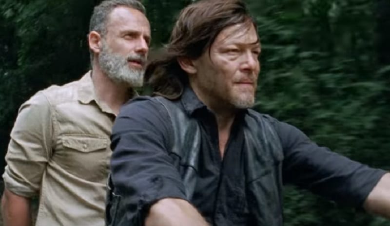 Rick and Daryl on Season 9 Episode 4 of The Walking Dead
