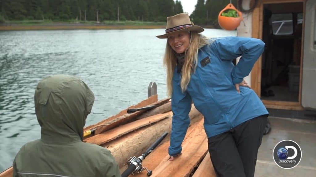The prodigal daughter returns: Jewel and Kase go fishing. Pic credit: Discovery